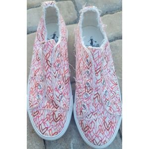 Corkys Valentine's Day Love Slip Ons Size 7